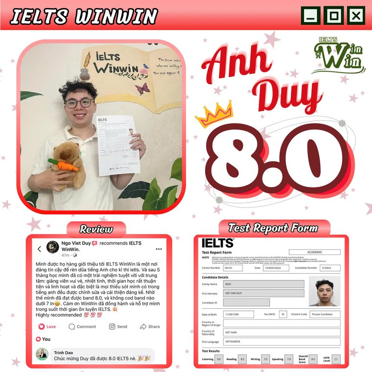 Anh Duy — IELTS 8.0