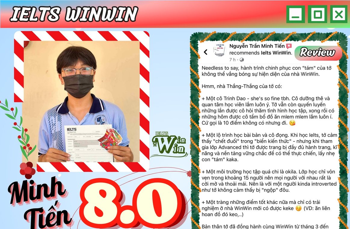 Minh Tiến — IELTS 8.0